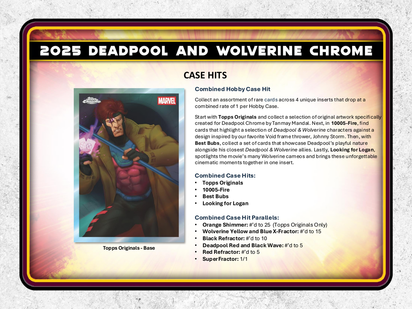 Topps Chrome Deadpool 2025 - Hobby Box