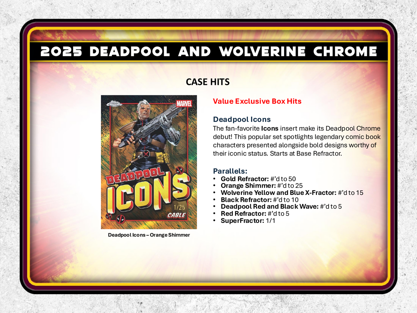 Topps Chrome Deadpool 2025 - Value Box