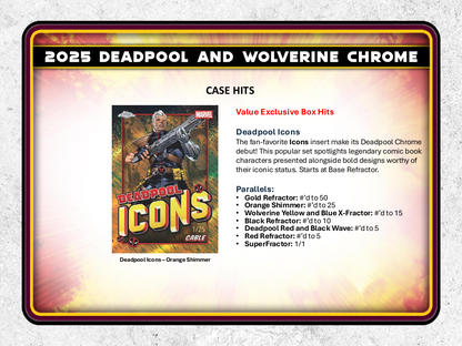 Topps Chrome Deadpool 2025 - Value Box