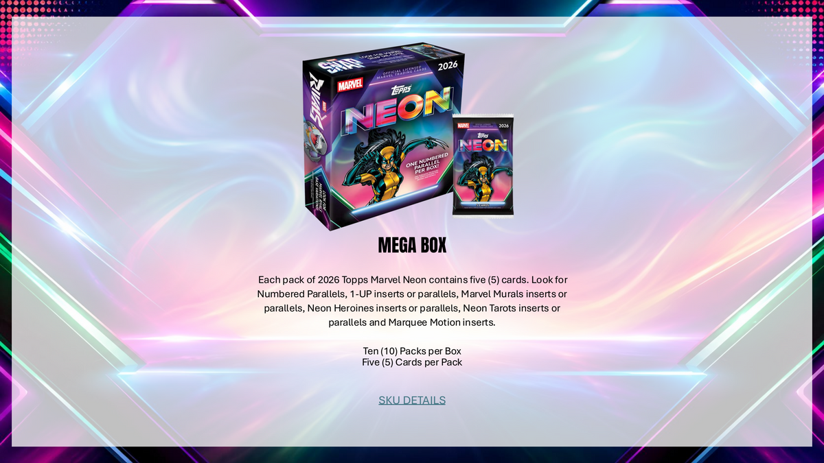 Topps Neon Marvel 2026 - Value Box