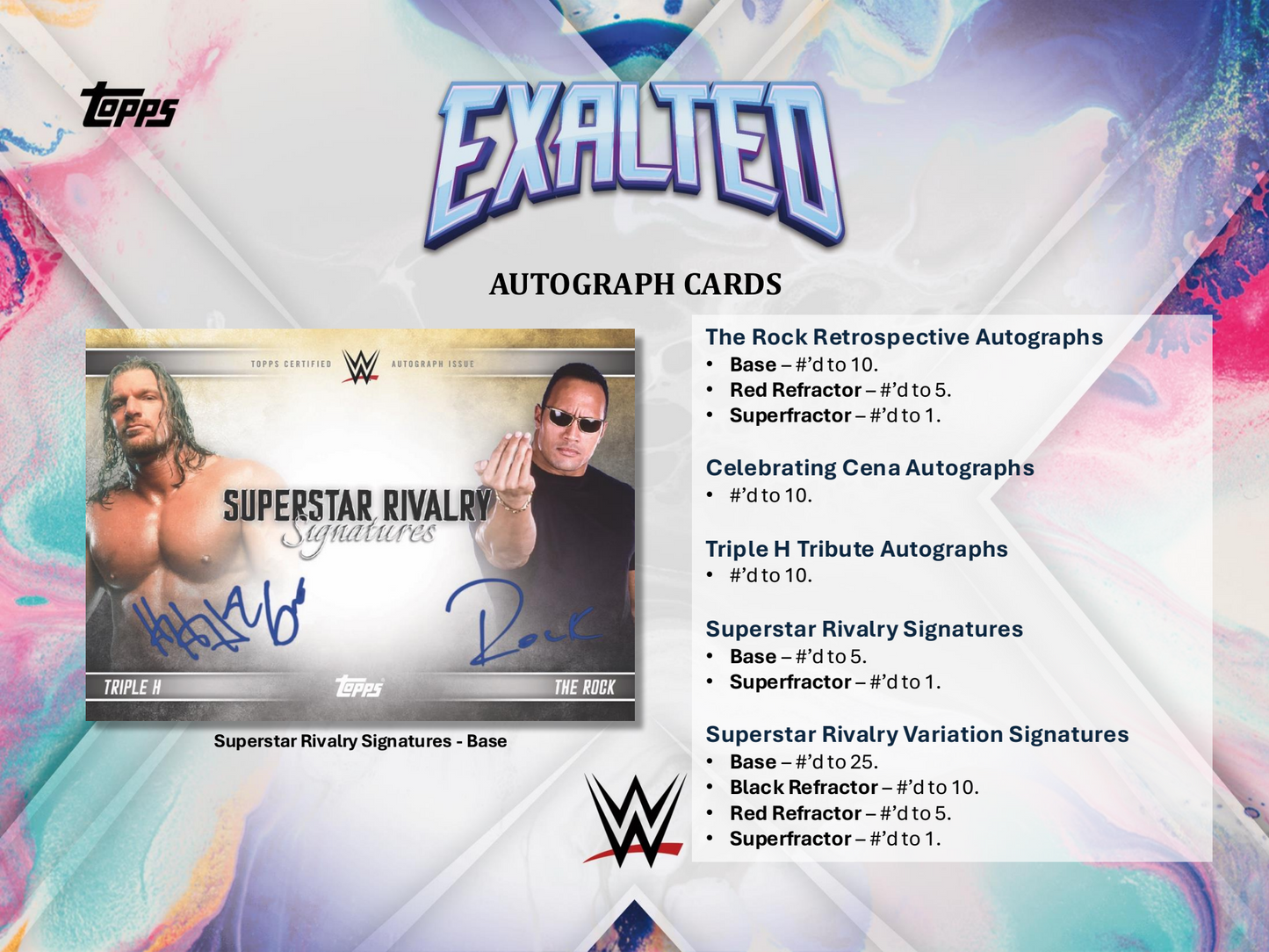 Topps Exalted WWE 2025 - Hobby Box