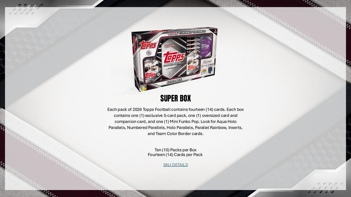 Topps NFL Football Flagship 2026 - Jumbo Box