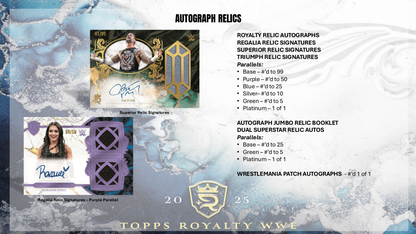 Topps Royalty WWE 2025 - Hobby Box