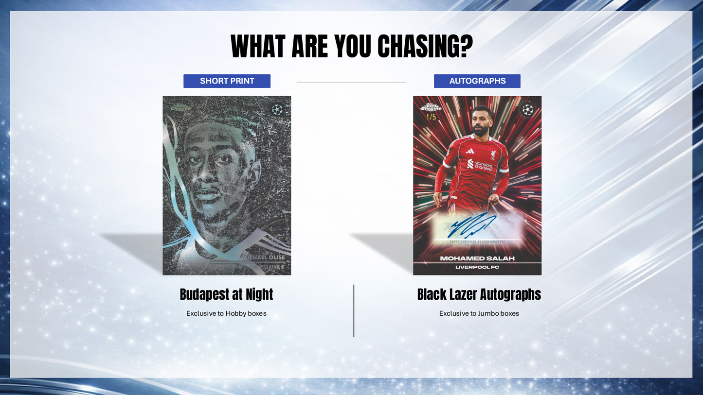 Topps Chrome UEFA Club Competitions 2025/26 - Value Box
