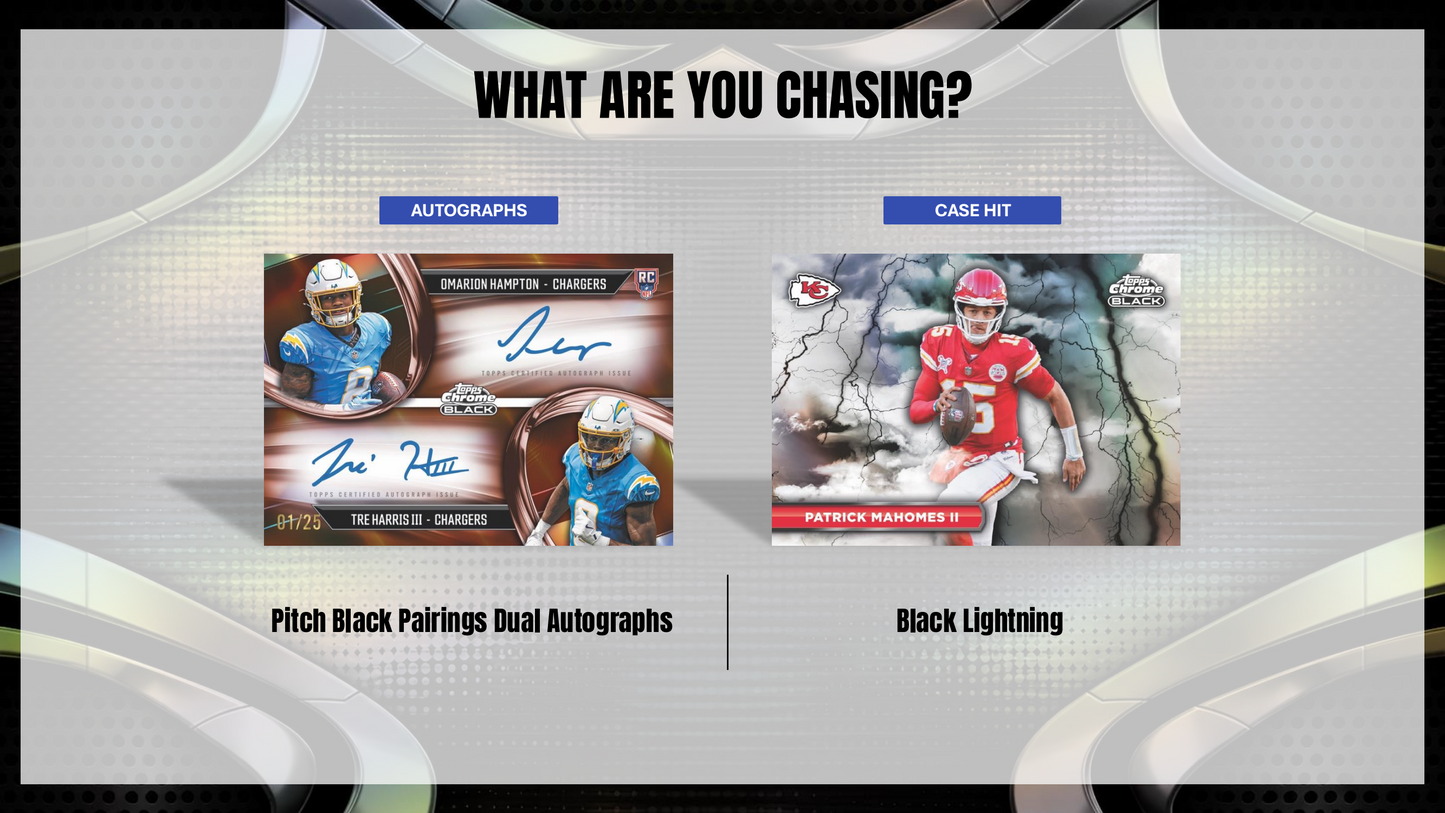 Topps Chrome Black Football 2025 - Hobby Box