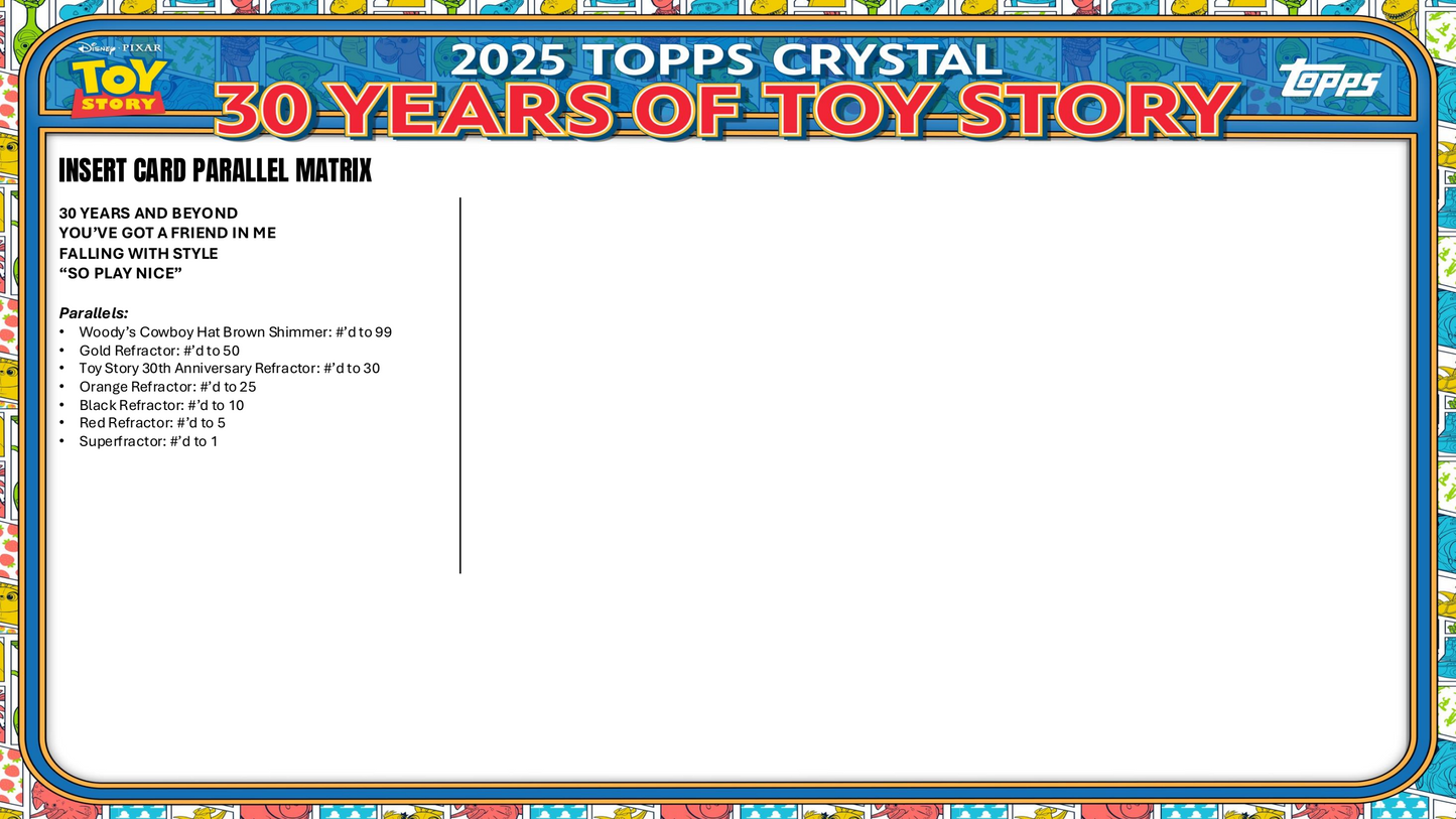Topps 30 Years of Toy Story 2025 - Hobby Box