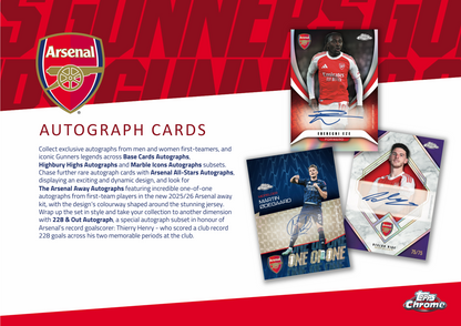 Topps Chrome Arsenal 2025/26 - Hobby Box