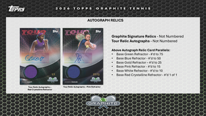 Topps Graphite Tennis 2026 - Hobby Box