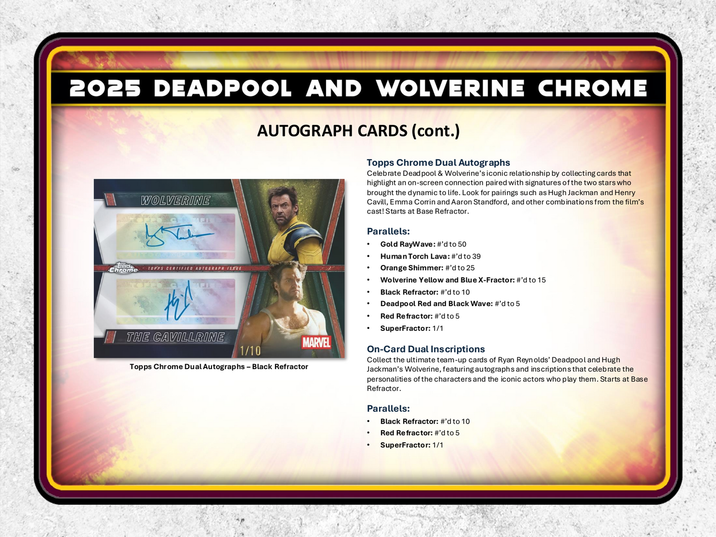 Topps Chrome Deadpool 2025 - Value Box
