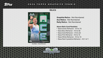 Topps Graphite Tennis 2026 - Hobby Box