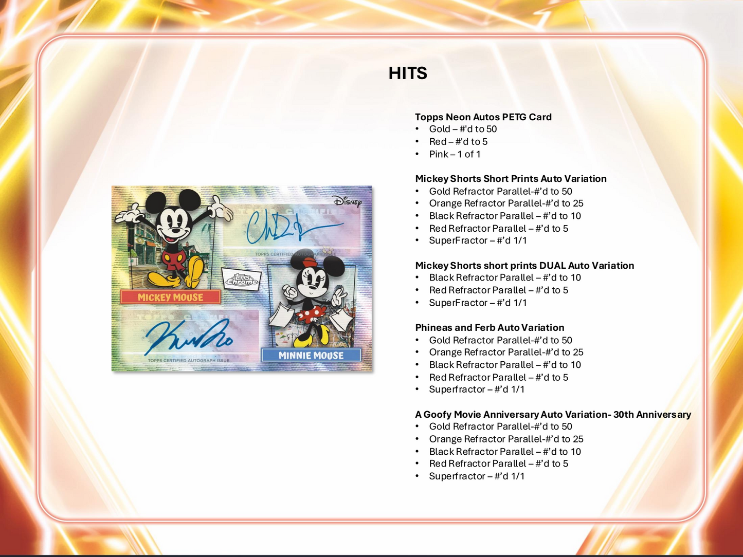 Topps Neon Disney 2026 - Value Box