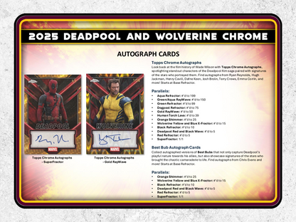 Topps Chrome Deadpool 2025 - Hobby Box