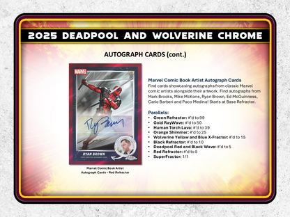 Topps Chrome Deadpool 2025 - Value Box