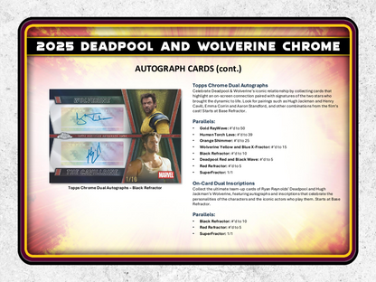 Topps Chrome Deadpool 2025 - Hobby Box