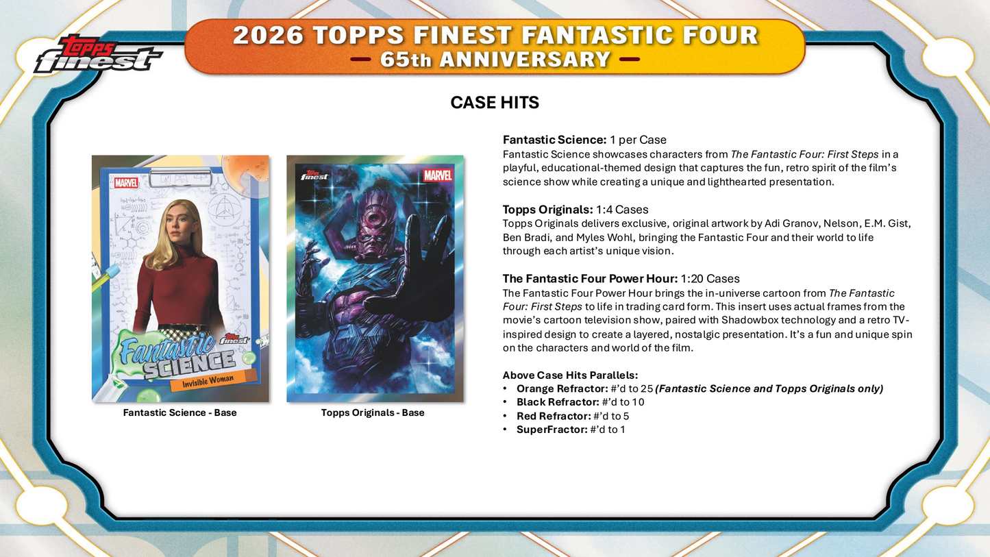 Topps Finest Fantastic Four 2026 - Hobby Box