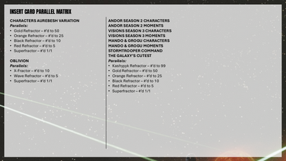 Topps Chrome Star Wars 2026 - Value Box