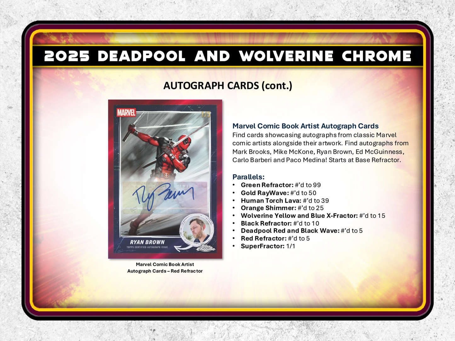 Topps Chrome Deadpool 2025 - Hobby Box
