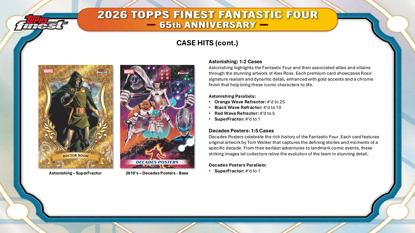 Topps Finest Fantastic Four 2026 - Hobby Box